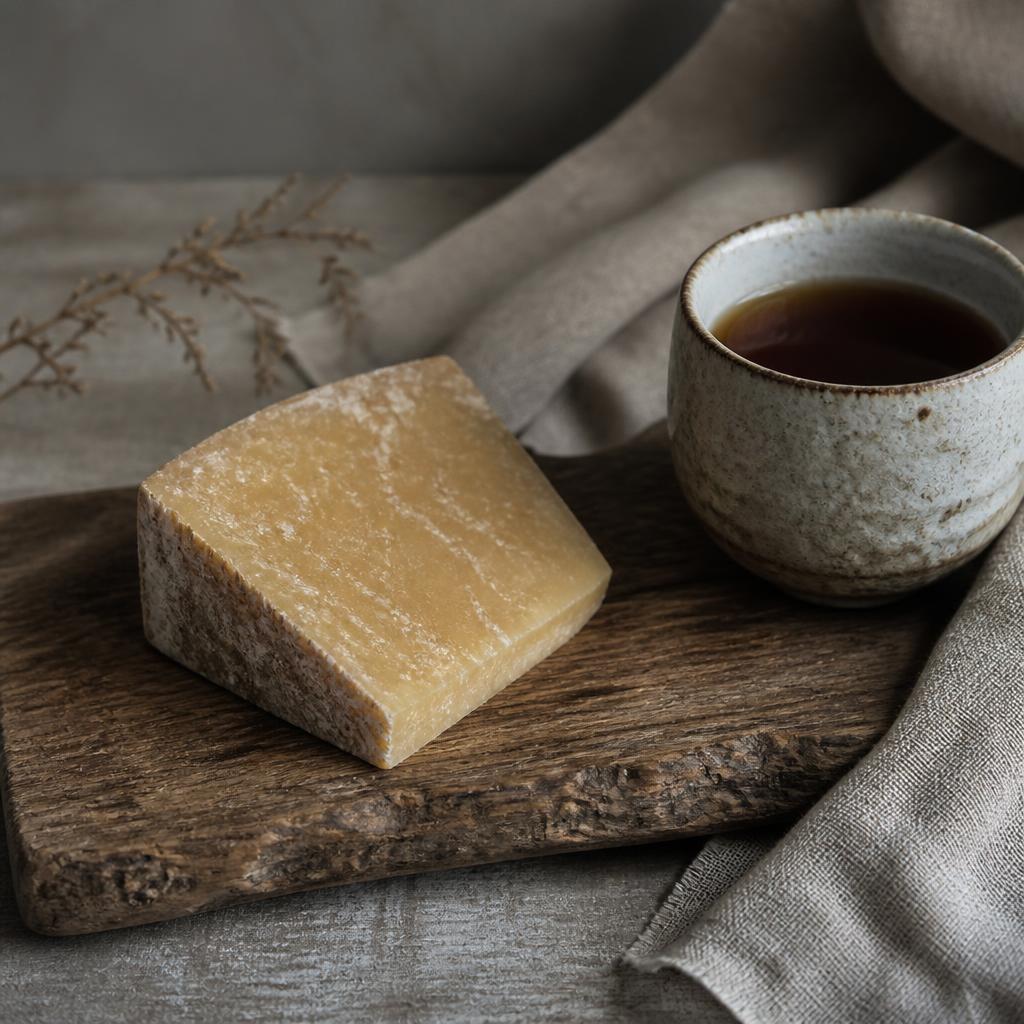 Teller mit gereiftem Käse und einer Tasse Tee, ausgewählt vom Haus HOLLIN in Sartrouville